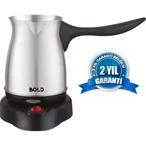 Bold Elektrikli Türk Kahve Pişirme Makinesi Inox Paslanmaz Çelik Cezve