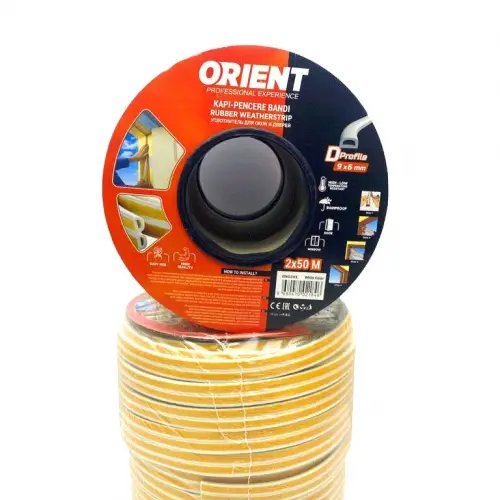 BONDİT BNP-01 ( BEYAZ ) 100MT (2X50MT) BOBİN FİTİL KAPI PENCERE BANT ( 9X6MM)*8