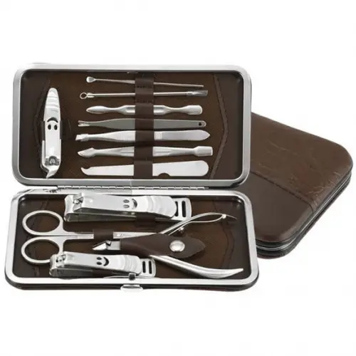 Çantalı Tırnak Makası Cımbız Törpü 12 Parça Manikür Pedikür Seti