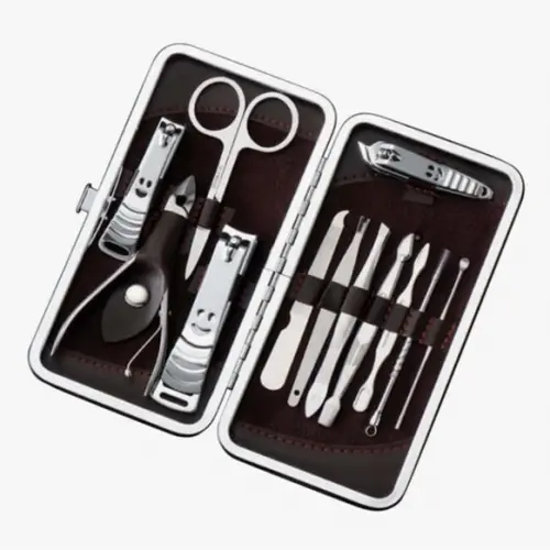 Çantalı Tırnak Makası Cımbız Törpü 12 Parça Manikür Pedikür Seti