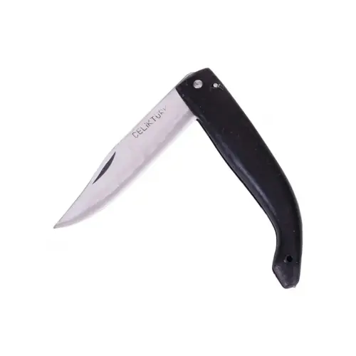 ÇELİKTÜRK ÇK-150 ( ORTA ) ÇAKI ( DENİZLİ / YATAĞAN ÜRETİM ) ( SİYAH PLASTİK SAPLI )*10X60