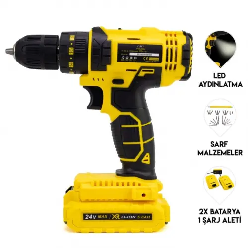 Chelikbei Darbeli Vidalama Şarjlı Matkap ST24