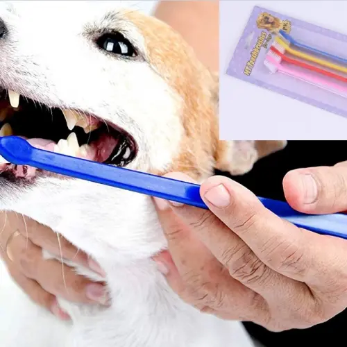 Çift Taraflı Hayvan Diş Fırçası 4 lü set