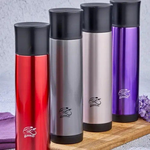 COOKER CKR-2021 ( 0.5LT ) TREND ÇELİK TERMOS RENKLİ ( PASLANMAZ ÇELİK & KAYDIRMAZ TPR TABAN )*24