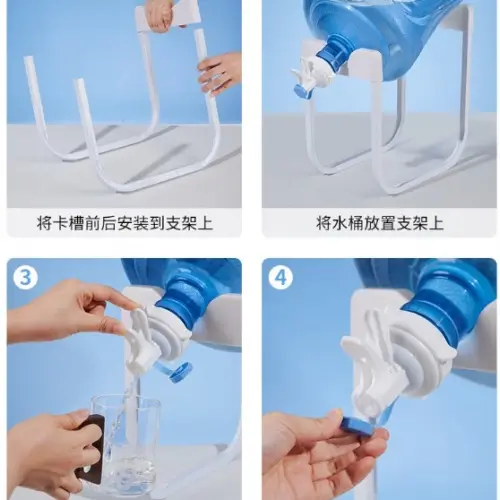 Damacana Musluk Başlığı ve Metal Ayak Stand Seti