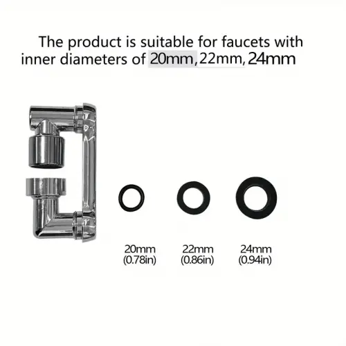 Egonex 1080 Derece Dönebilen Mutfak ve Lavabo Bataryası Akrobat Musluk Ucu