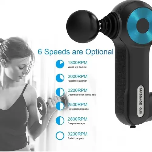 Egonex 12 Başlıklı Profesyonel Masaj Tabancası Çok Fonksiyonlu