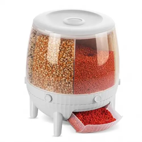 Egonex 6 Bölmeli 360 Derece Dönebilen 6 Lt Bakliyat Organizeri