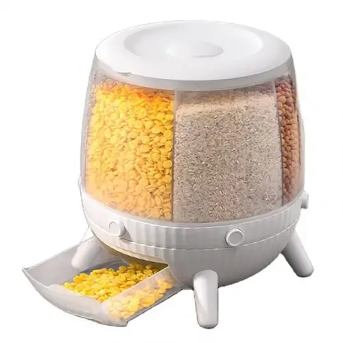 Egonex 6 Bölmeli 360 Derece Dönebilen 6 Lt Bakliyat Organizeri