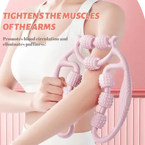 Egonex 9 Tekerlekli Boyun Bacak Ayak Bel Masaj Aleti Çok Fonksiyonlu Manuel