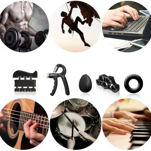 Egonex Ayarlanabilir Dirençli El Egzersiz Yayı Seti 5-60KG Kaymaz Tutamak ve Sayaçlı