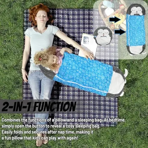 Egonex Çocuk Uyku Tulumu, 2si 1 Arada Uyku Tulumu Yastığı