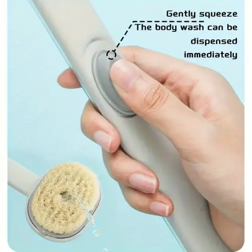 Egonex Duş Jeli Hazneli Uzun Saplı Banyo Sırt Fırçası