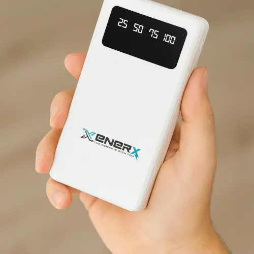 Enerx ENR-P20DC 20000 mAh 2.1 Amper Dahili Kablolu Powerbank Siyah