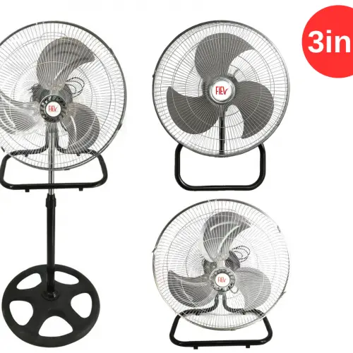 Fiev FSV18 (18) 45 cm 130 W 230 V Monofaze 3in1 Ayaklı-Duvar-Masa Tipi Vantilatör