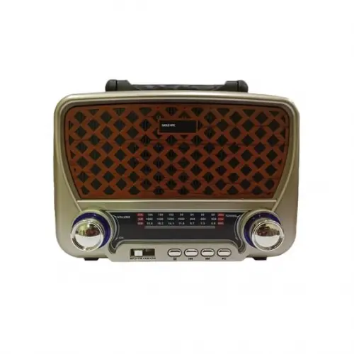 Gold Htc Ghtc-4010 Nostaljik Radyo Hoparlör Bluetooth Usb Tf Hafıza Kart Aux Destekli Müzik