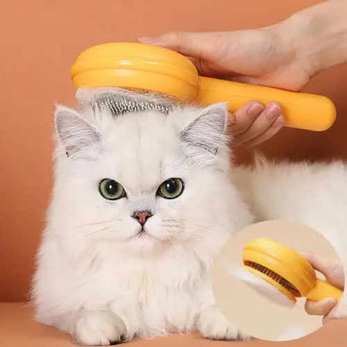 Hamburger Şekilli Otomatik Temizlenen Evcil Hayvan Fırçası