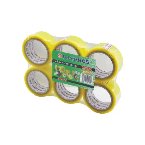 HASBROS HBR-0038 ( ŞEFFAF ) ( 43MMX100YARDS ) KOLİ BANTI ( AKRİLİK YAPIŞKAN )*6X18