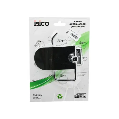 İBİCO BANYO BNY-503D ( DİL KAPAKLI ) METAL ( WC KAĞITLIK ) ( YAPIŞKANLI MONTAJ )*50