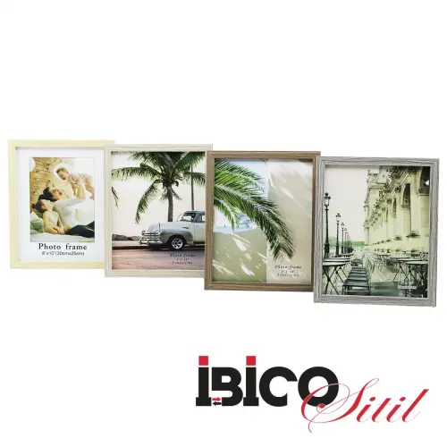 İBİCO İ12-019 ( 8X10 & 20X25CM ) ( İNCE & TEK RENK ÇERÇEVE ) AHŞAP RESİM ÇERÇEVESİ *36=K