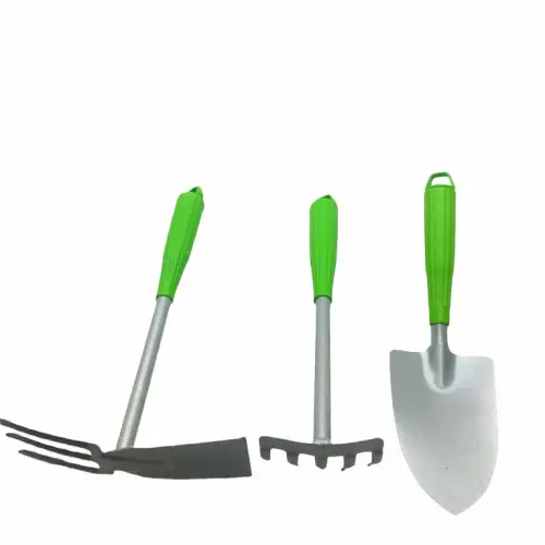 İBİCO K18-011 ( 3PCS ) ( METAL ) BAHÇE HOBİ SETİ ( ÇAPA & TIRMIK & KÜREK ) PLASTİK SAPLI*15