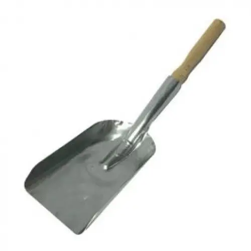 İBİCO ( METAL ) ( KÜÇÜK & DAR ) GALVANİZ METAL SOBA KÜREK ( AHŞAP SAPLI )*50