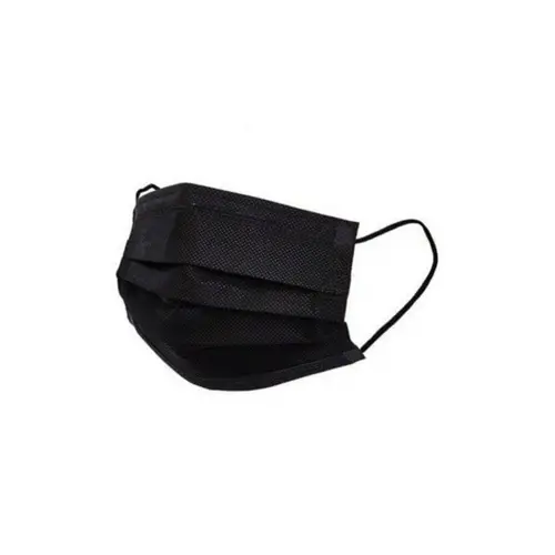 ICE PRO MASK ( SİYAH ) ( 50PCS ) MEDİKAL CERRAHİ YÜZ MASKESİ ( TEK KULLANIMLIK & 3 KATLI )*1X50