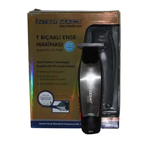 İnter Mac Inter Mac3 TC-6300 T Bıçaklı Sakal-Ense Tıraş Makinesi