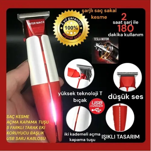 Inter Mac3 Saç Kesme Makinesi Tc-1919