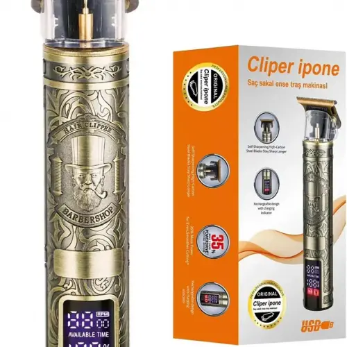 Ipone 0685 Profesyonel Saç Sakal Ense Çizim Tüm Vücut Lazer Epilasyon Öncesi Şarjlı Tıraş Makinesi