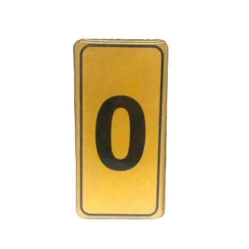 KAPI NUMARASI NO-0 SİLİKONLU YAPIŞKANLI*10X20