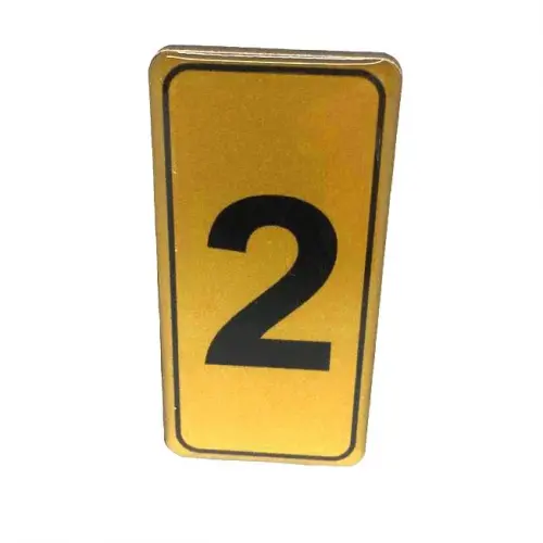 KAPI NUMARASI NO-2 SİLİKONLU YAPIŞKANLI*10X20