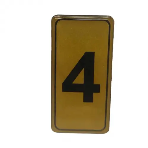 KAPI NUMARASI NO-4 SİLİKONLU YAPIŞKANLI*10X20