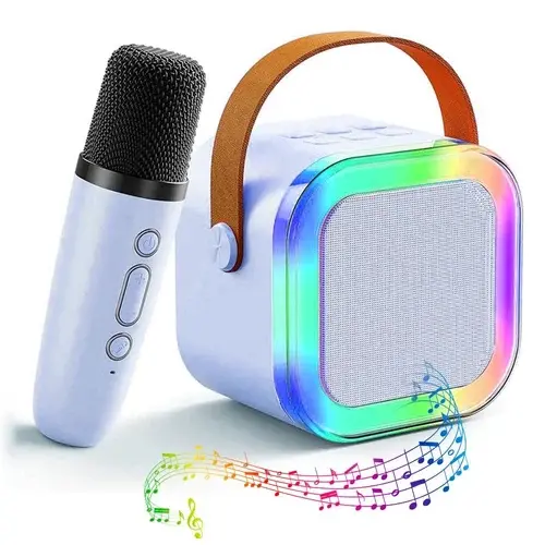 Karaoke Mikrofon Hoparlör Seti Mini Egonex