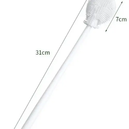 Kavanoz ve Biberon Yıkama Fırçası Silikon Beyaz