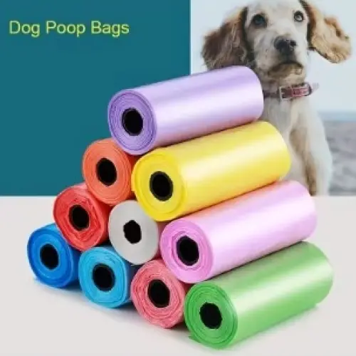 Köpek Dışkı Poşeti 4lü Düz Renk Set