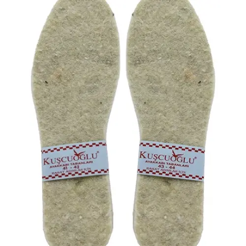 KUŞCUOĞLU KÇ-300 ( DİKİŞSİZ ) ( BEYAZ & EVA & ERKEK ) YÜN KEÇE ( 41-42-- 43-44)*12X72