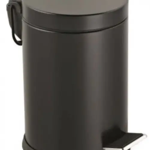 LALEZAR LZR-811-S ( 3LT ) ( SİYAH ) PEDALLI METAL ÇÖP KOVASI*8