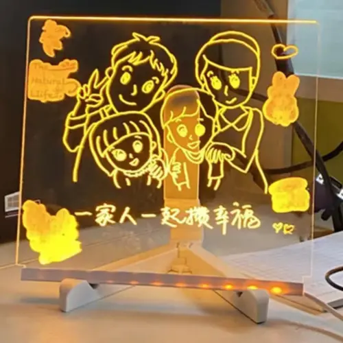 Led Işıklı Çizim Tahtası (20x20cm)