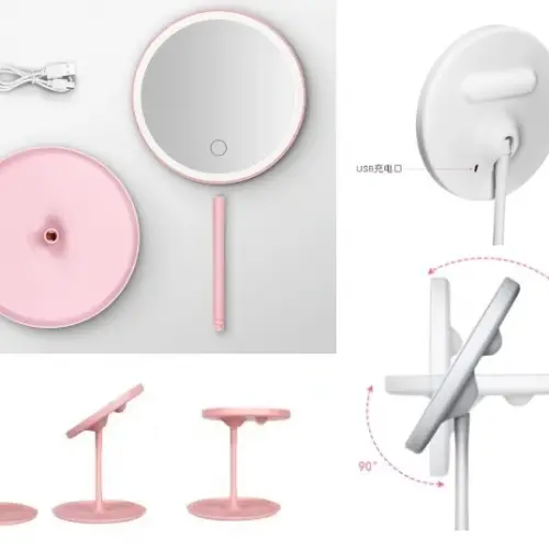 Led Işıklı Dokunmatik Makyaj Aynası 3 Kademeli Işık Ayarlı