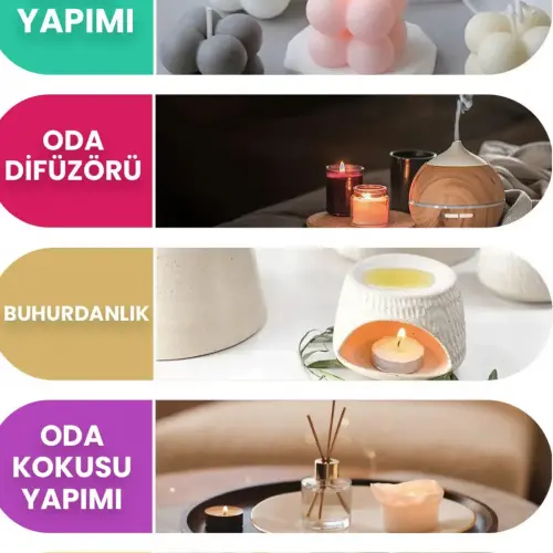 Esansiyel Uçucu Koku Yağı Difüzör Esansı Buhurdanlık Yağı Aromaterapi Yağı 10ml