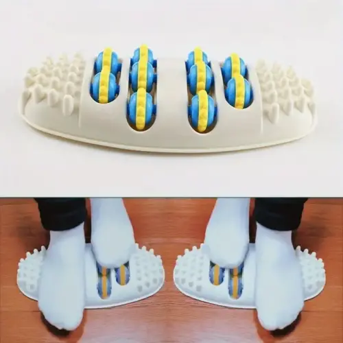 Masaj Mat Masaj Aleti 3D Shiatsu Rulo Ayak Masajı Rulo Ayak Rulo Tekerlek Akupunktur Noktası