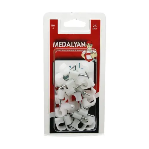 MEDALYAN DL-40 ( NO-4 ) ÇELİK ÇİVİLİ KROŞE ( 25PCS )*12X9
