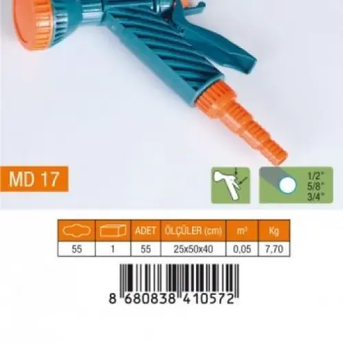 MEDALYAN MD-17 TETİKLİ TABANCA SÜZEK 1/2-5/8-3/4 NORMAL REKOR*55