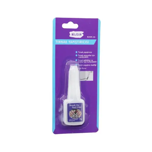 MUJGAN MJGN-46 TIRNAK YAPIŞTIRICISI ( 10GR ) ( BRUSH ON NAİL GLUE )*12X100
