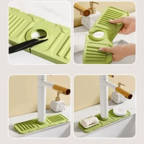 Mutfak Banyo Lavabo Kenarı Silikon Mat Gri