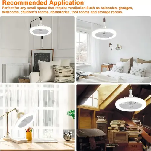 NENO ( PERVANELİ ) (3 RENK LEDLİ) (KUMANDALI & VANTİLATÖR) LAMBA AMPUL ( OYNAR BAŞLI DUY ) (ÇAP:15CM) ( 6500LUMEN & 3200K )*24