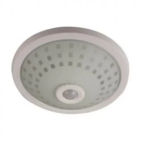 NİSALUCE E-2002 TAVAN ARMATÜR ( CAMLI  KAFES ) ( 360° HAREKET SENSÖRLÜ=5MT ALGI ) ( 2 X E27 AMPUL )*12