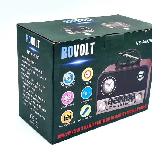 Nns NS-6697BT Taşınabilir Bluetooth Nostaljik Radyo