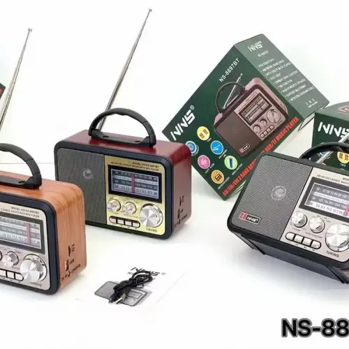 NNS NS-8897 Orta Boy Retro, Nostaljik, Ahşap Tasarım Radyo